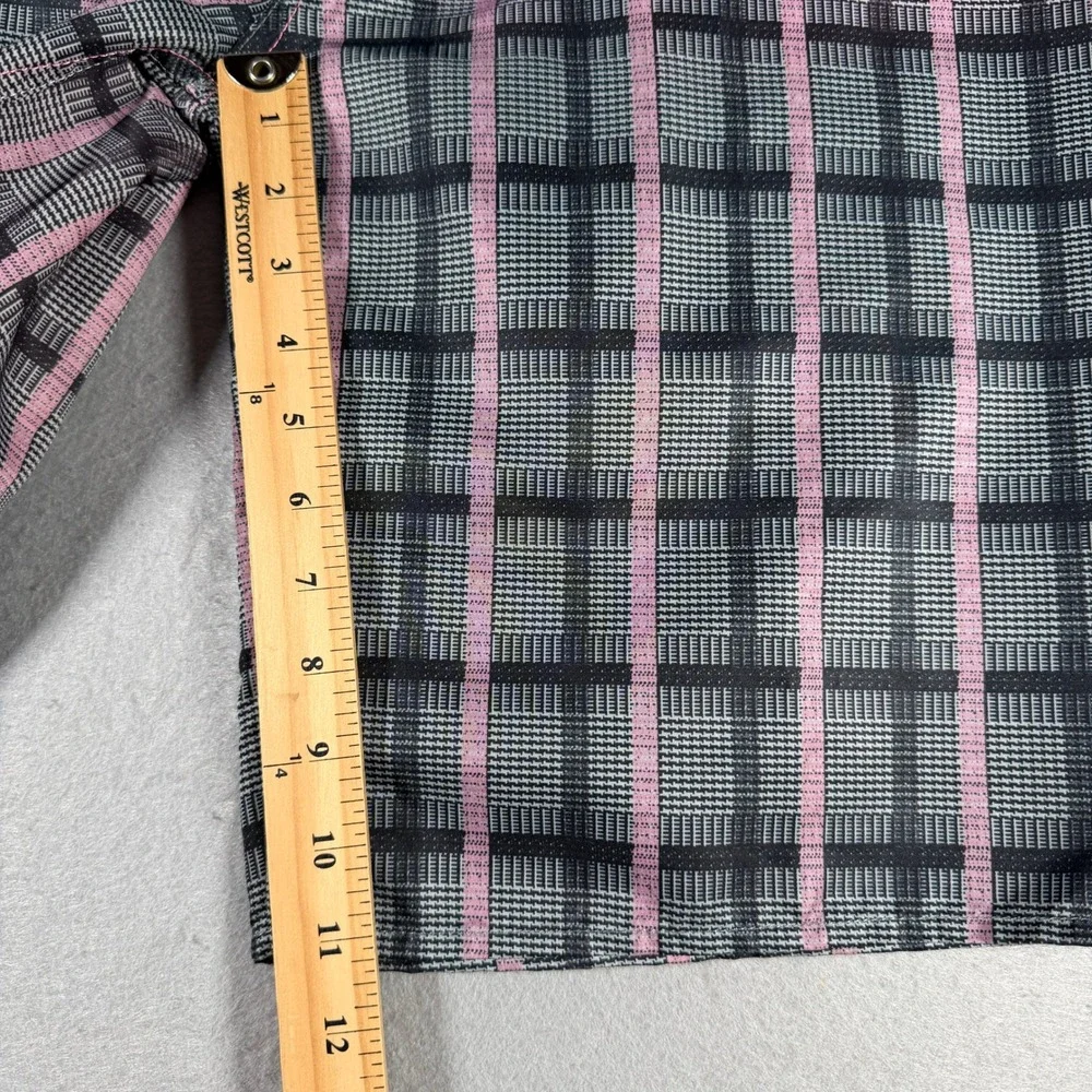 Alpinestars Mens Plaid Board Shorts Pink Black Grey Cherry Blossom Size 11 37W